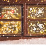 Giftmas Raamstickers Kerst Zwart/wit 45 stuk(s)