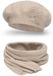 Vivisence Dames Winter Baret En Sjaal Set - Zachte Wolmix En Subtiele Applicatie - Gebreide Rand En Prettige Pasvorm - Warm En Comfortabel Voor Koude Dagen - Past Bij Elegante En Sportieve Looks - Beige