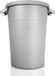 BigDean poubelle universelle résistante aux intempéries avec couvercle et 2 poignées robustes 80 litres GRIS