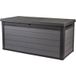 Keter Coffre De Rangement Cortina, Coffre En Résine Résistant Aux Intempéries, Gris - 570l - 151,7 X 72,5 X 70 cm