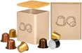 Kinvara Porte-tasses/capsules à café - 2x - métal - beige