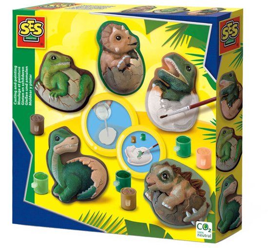 SES Creative Gieten & Schilderen Dino Eieren