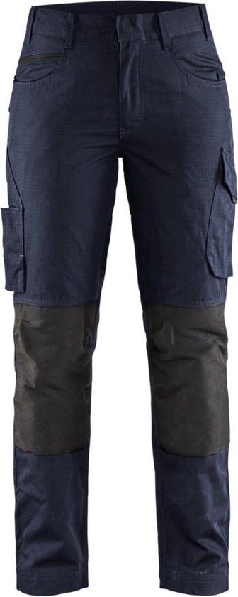 Blåkläder Dames service werkbroek met stretch 7195-1330 - Donker marineblauw/Zwart - C32