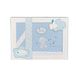 Koraalfleece beddengoedset voor babywieg - model "Baby Love" in blauw