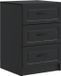 vidaXL Table de chevet noir 43 x 41 x 63,5 cm bois traité