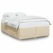 VidaXL Cadre de lit Crème Tissu 140x200 cm
