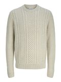JACK&JONES JJPAUL KNIT CREW NECK Heren Gebreide truien White Melange XS