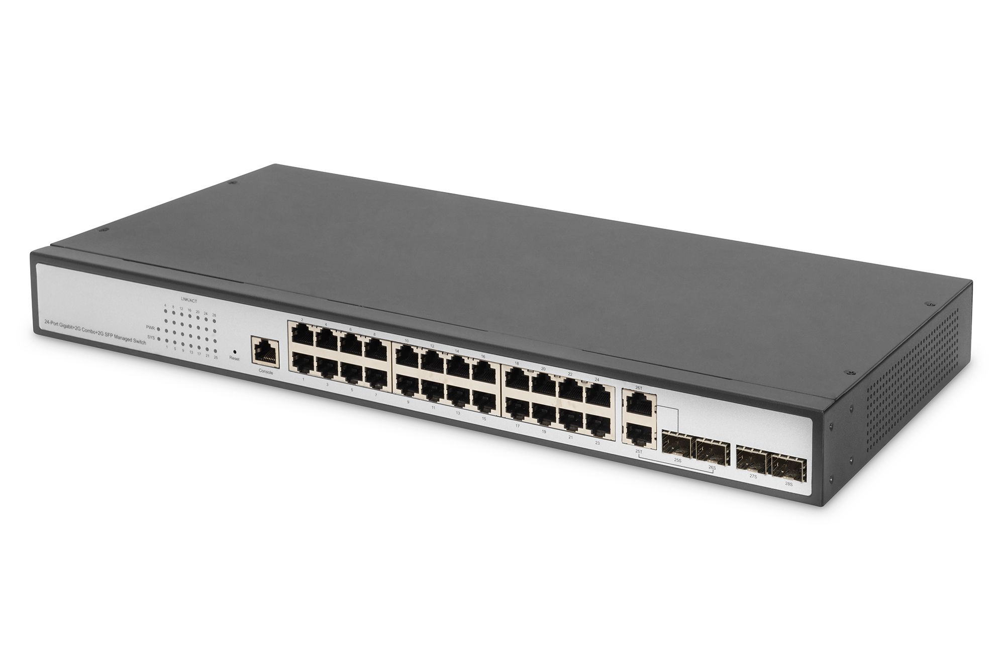 Digitus DN-80221-3 Managed L2 Gigabit Ethernet Switch - 24 Port - Rack-mountable