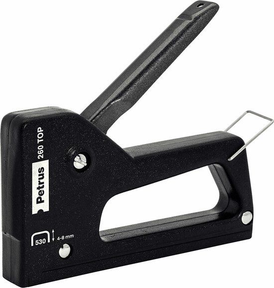 Petrus 260 TOP Professioneel Spijkerpistool - Zwart - Kunststof - EAN: 4049793047249