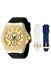 Invicta Ocean Voyage 49264 Montre Homme - Mouvement Quartz - Acier Inoxydable avec Cadran Doré - 45 mm - Avec Bracelets Supplémentaires