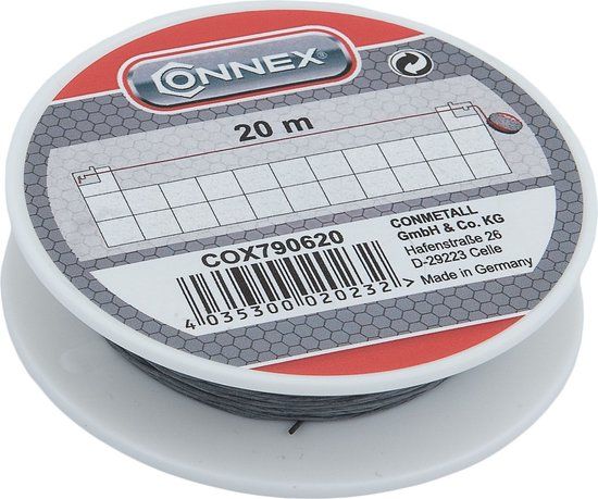 connex Conmetall Meister Paslijn voor Tegels 20 m x 1 mm Grijs Rubber