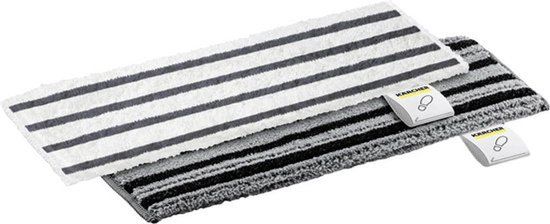 Kärcher Vloerdoeken POWER EasyFix - 2 stuks - Microvezel - Wit/Grijs/Zwart