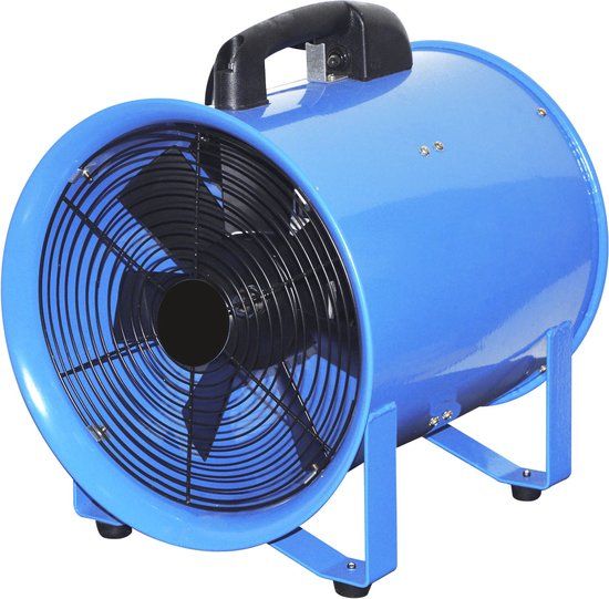Spero Vloerventilator - 3900M3/H - Diameter: 300mm Axiaal Ventilator - Bouwventilator 560W - Blauw
