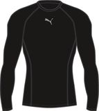 Puma LIGA Baselayer Tee LS Jr Unisex - Puma Black