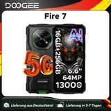 DOOGEE Fire 7 5G Robuuste Telefoon 13000mAh Batterij Android 15 6,6'' Scherm 64MP Camera Dimensity 6300 Globale Versie Smartphone NFC