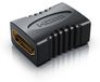 CSL coupleur HDMI, connecteur mâle vers connecteur mâle, adaptateur HDMI, câble d'extension, type A, pour connecter deux câbles, adapté pour les cinémas maison et les présentations, noir