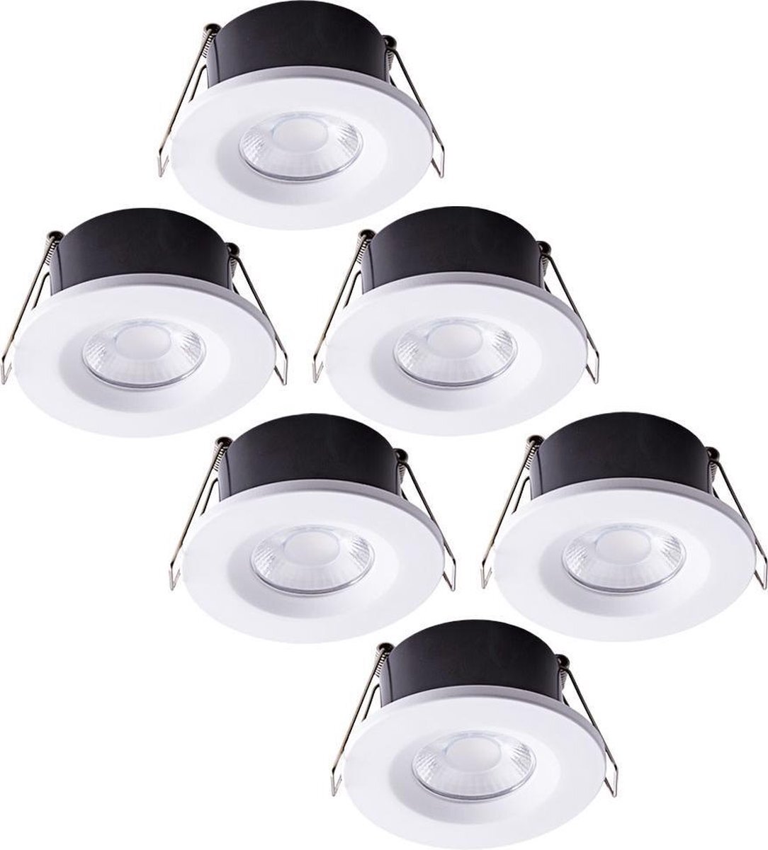 Lightexpert Hoftronic Venezia Inbouwspot - LED - Set van 6 stuks - IP65 - Dimbaar - Wit