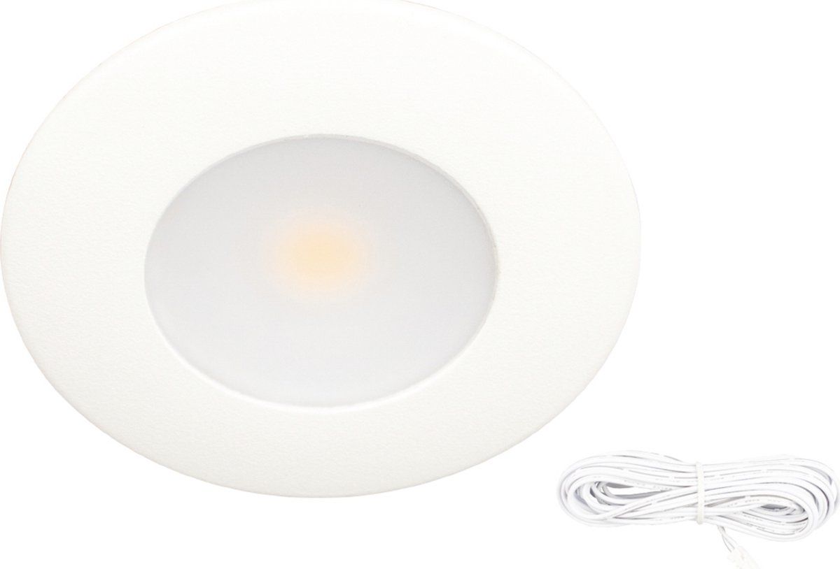 Silvia Spot 350mA Dimbaar - Aluminium - 3000K - 3.2W - Ø56-62mm - Mat Wit
