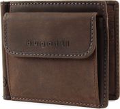 bugatti Leren Portemonnee Hunter RFID Dollarclip 8CC Brown Bruine