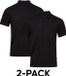 DANISH ENDURANCE Classic Fit Poloshirt Heren - biologisch katoen - 2-pack - Korte mouw - Zwart - Maat XL