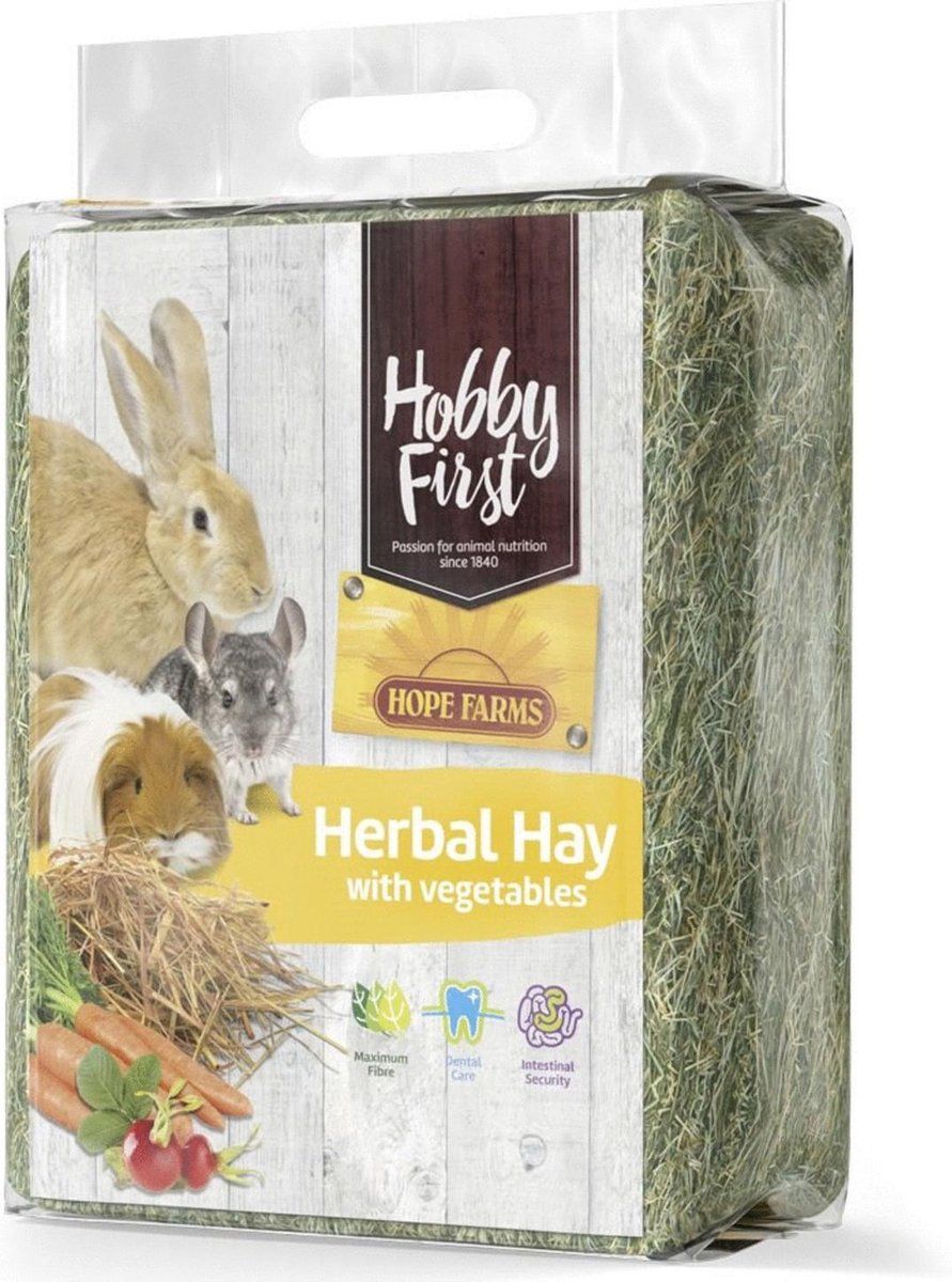 Hobby First Hope Farms Herbal Hay Groentes 1 kg
