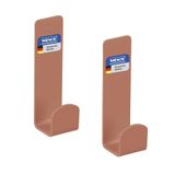 WENKO Turbo-Loc Wandhaak Mod. Lizan Bruin, set van 2