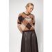 Monari Pullover ecru / brokaat / donkerbruin