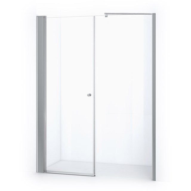 Maxaro Douchewand met Draaideur Zircon Comfort 170cm Chroom - 6095826887847