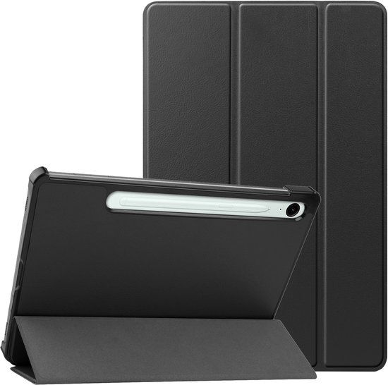 imoshion Tablet Hoes - Geschikt voor Samsung Galaxy Tab S10 FE Plus - Trifold Bookcase - Zwart