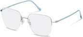 Rodenstock R7143 Zilver, blauw 54/17/140 Dames Brilmontuur