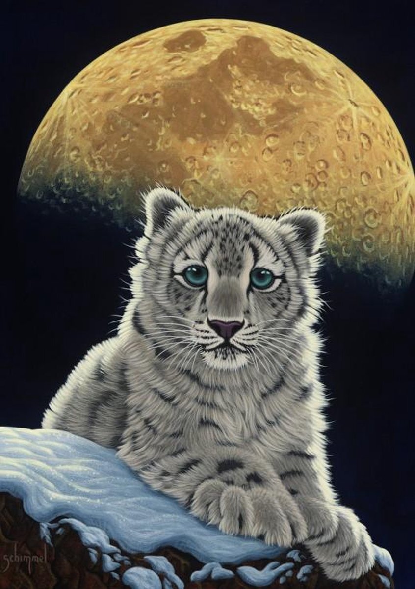 Grafika Legpuzzel - 1500 stukjes - Moon Leopard S. Schimmel - puzzel