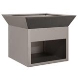 vidaXL Vuurkorf Roestkleurig 50 x 50 x 40 cm Weervast Staal