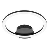 EGLO connect.z Parrapos-Z Smart Plafondlamp - 34 cm - Zwart/Wit - Instelbaar wit licht - Dimbaar - Zigbee