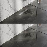 Brauer Douchegoot met Multifunctioneel Rooster en Flens - 50 cm - Rvs Geborsteld