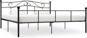 vidaXL Bedframe Metaal Zwart 200x200 cm