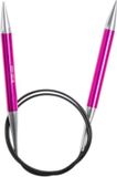 KnitPro Zing rondbreinaald met vaste kabel 80CM 10.00MM