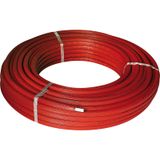 Henco Alupex meerlagen buis met isolatie 6mm 16x2mm 25m rood