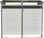 Melko - Poubelle 240 Litres En Bois Anthracite/blanc 140 X 85 X 127 Cm, Avec Paroi Arrière