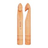 KnitPro Basix Birch: Crochet Hooks: Single Ended: 20cm x 35.00mm, Birchwood, Multi-Colour, 35mm