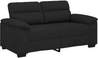 vidaXL 2-zitsbank 160x81x84 cm stof zwart
