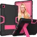 Merkloos Tablethoes geschikt voor Samsung Galaxy Tab A7 10.4 inch (2020) – Zwart met roze – Met standaard