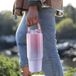 Unyqoos® Bouteille d'eau portable avec paille – Rose