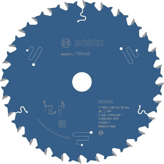 Bosch Accessoires Bosch Expert voor Hout cirkelzaagblad, 168x20x1,8/1,2 mm, 28 tand