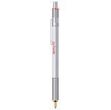 Rotring 800 Balpen, Zwarte Inkt, Zilverkleurige Schacht, Navulbaar