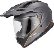 Acerbis Attack Logo Matt Endurohelm - Grijs Mat/oranje - Maat XS