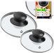 KADAX glazen dekselset, 2 stuks, 14-16 cm, met handvat