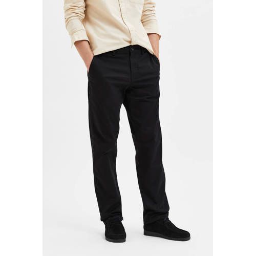 SELECTED HOMME SLHNEW MILES 196 FLEX Straight Fit Trousers - Black