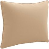 vidaXL Rugkussen PUTTEN 100% Polyester Zand 50 x 40 x 15 cm