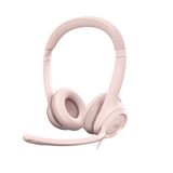 Logitech H390 Casque - USB - Rose