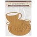 Stamperia - Crafty Shapes for Scrapbooks, Albums, Cards, Bullet Journals and More, Decorate with Papers and Paint, Perfect for Hobbies, Crafts, and Gifting (Coffee and Chocolate, Cup and Plate)